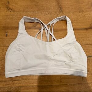 Lululemon White Strappy Sports Bra - size 12
